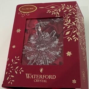 Waterford Crystal Snowflake Ornament in Red Box